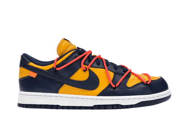 Dunk Low Off-White University Gold Midnight Navy
